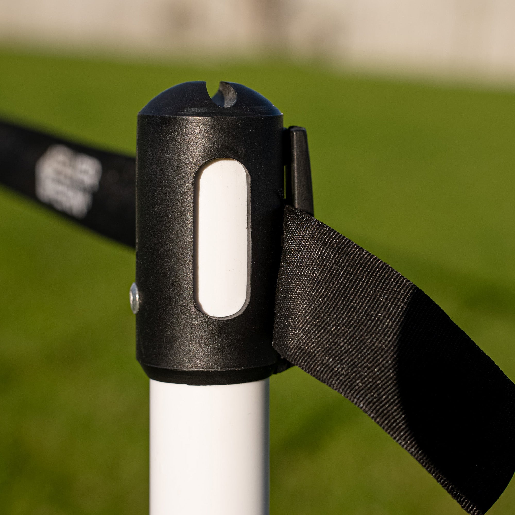 Silver Fern Crowd Barrier Kit, Close-up of barrier base and stability system