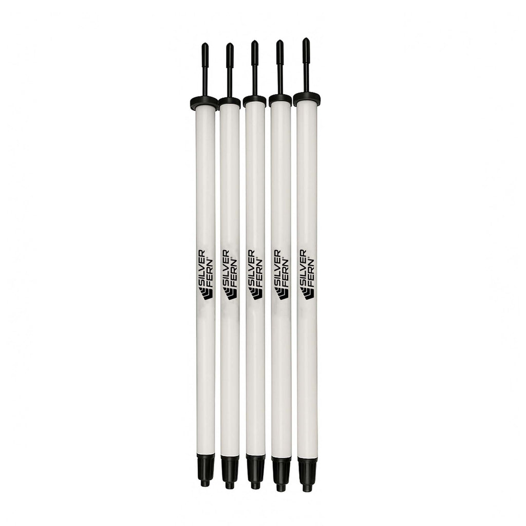 Silver Fern Crowd Barrier Kit poles, White background image