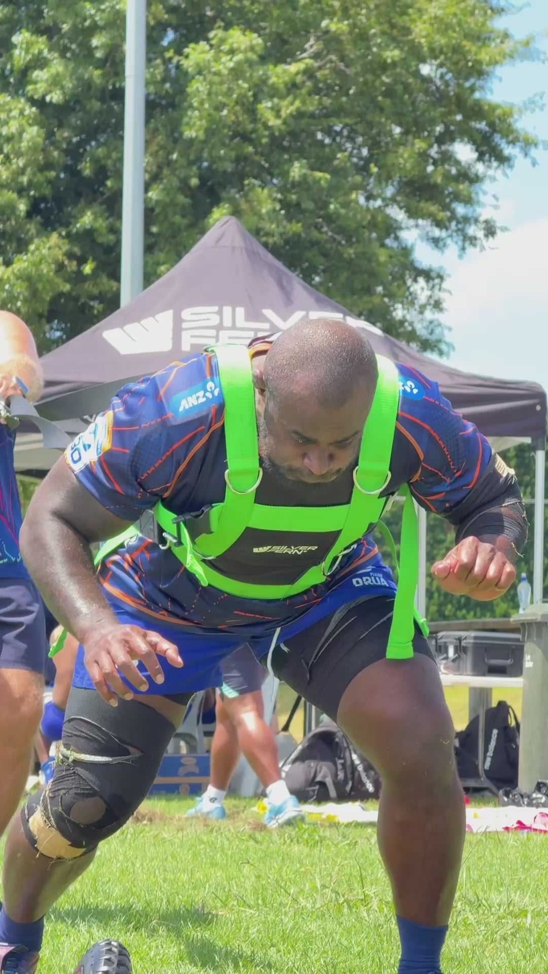 Silver Fern Scrum Harness Set, Fijian Drua action video, resistance training