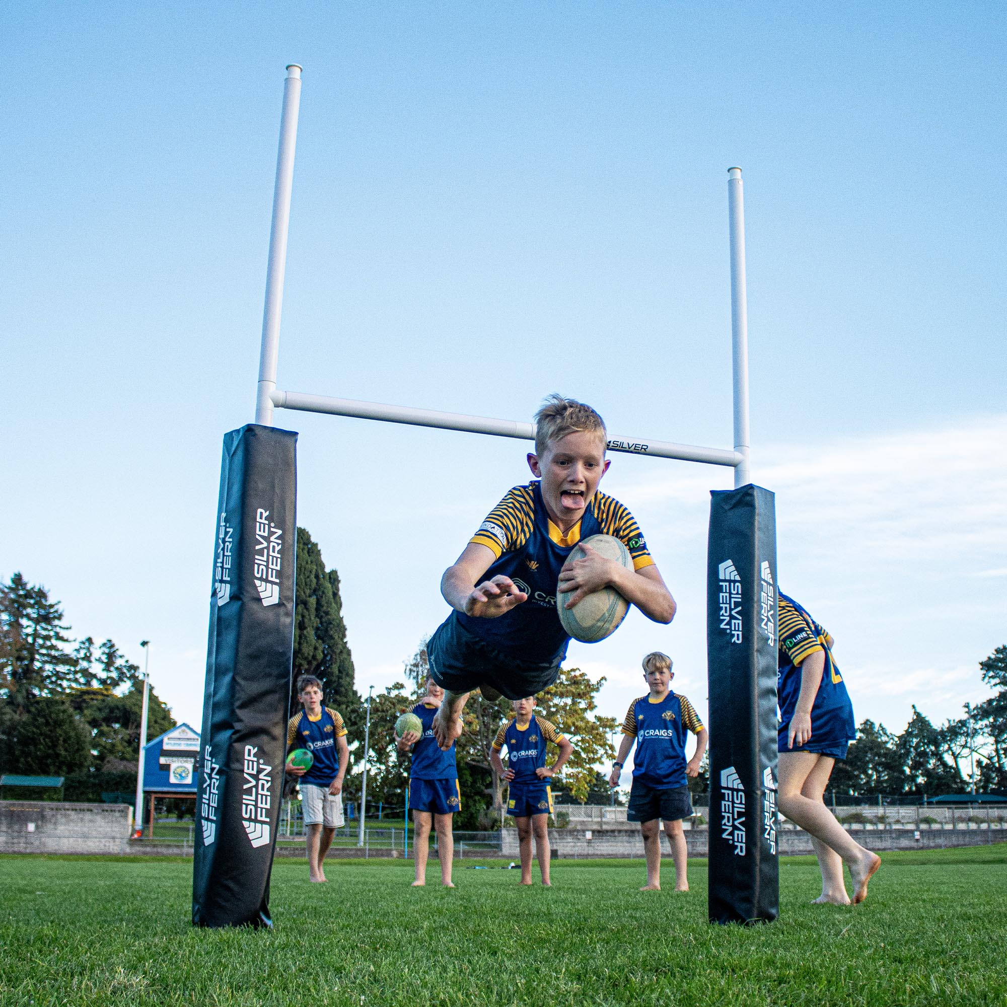 Junior Rugby Goal Post w/ Pads