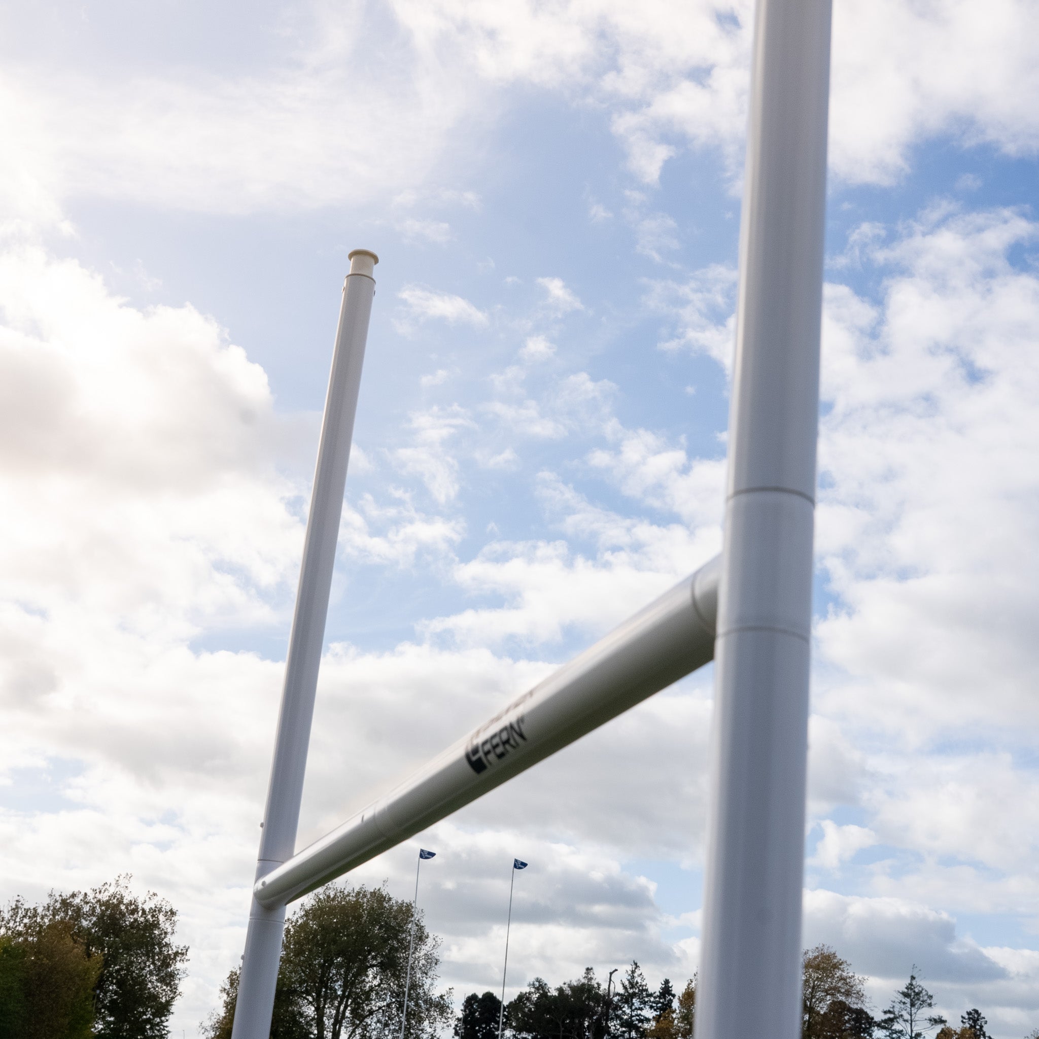 Silver Fern Junior Rugby Goal Post, Lifestyle shot, goal post in use during training session