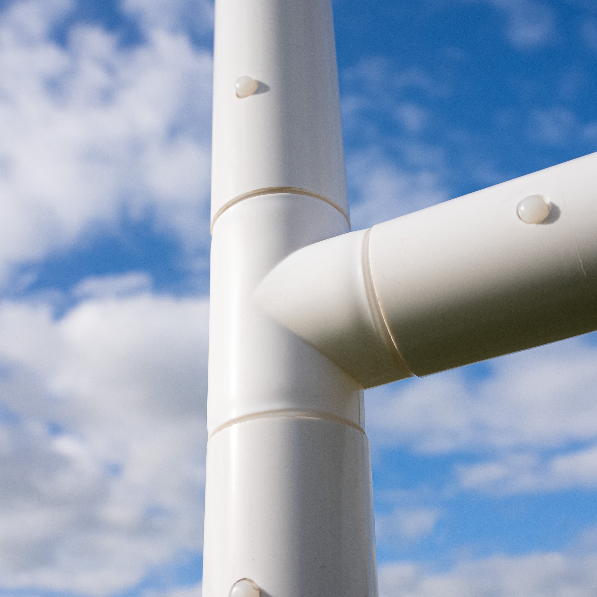 Silver Fern Junior Rugby Goal Post, Close-up of goal post connection detail