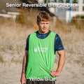 NSW Senior Reversible Bib - 20-Pack (Yellow/Blue)