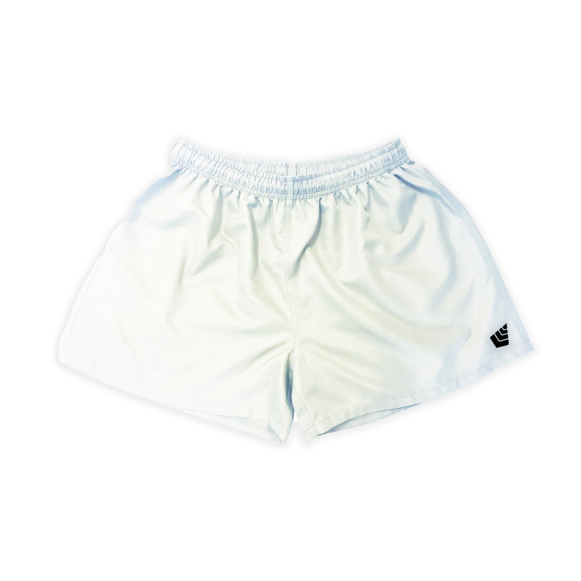 Silver Fern White Mens Rugby Shorts